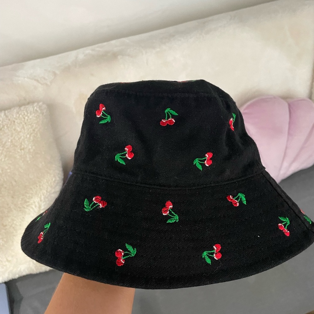 UO Black Cherry Bucket Hat